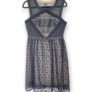 Altar’d State Black Lace Embroidered Dress